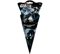 Star Wars - Rempli Cornet Scolaire (6-teilig) École Crayon Gomme à Effacer Règle