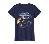Star Wars Republic Commando Video Game T-Shirt, Femme, Bleu Marine, M