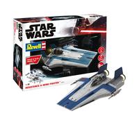Star Wars Resistance A-Wing Fighter, Bleu 1:44 Plastique Model Kit Revell