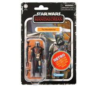 Star Wars Retro Collection Le Mandalorien Jouet 9,5 cm Figurine d'action à Collectionner avec Accessoires pour Enfants à partir de 4 Ans
