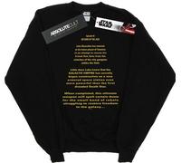 Star Wars - "Return Of The Jedi Opening Crawl" Sweatshirt für Herren BI45737 (5XL) (Schwarz)