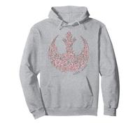 Star Wars Rose Rebel Emblem Sweat à Capuche