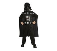Star Wars Rubies Costume Dark Vader opp pas cher pour garçon ou fille, cape attachée et masque pour Halloween, Noël, carnaval et anniversaire, multicolore, S (3-4 ans)
