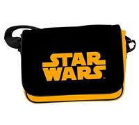 Star Wars Sac à bandoulière Unisex-Child, Noir et Orange, Taille Unique