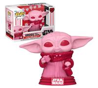 Star Wars SAINT-VALENTIN Grogu Avec Cookies Rose 9.5cm Figurine Pop Vinyle Funko