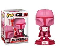 Star Wars SAINT-VALENTIN L'Mandalorien Rose 9.5cm Figurine Pop Vinyle Funko 495