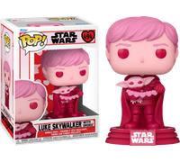 Star Wars SAINT-VALENTIN Luke Avec Grogu Rose 9.5cm Pop Vinyl Figurine Funko 494
