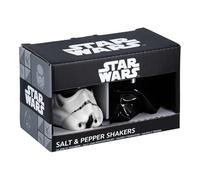 Star Wars Salière et poivrière sous licence officielle Disney Stormtrooper et Dark Vador en céramique pour la cuisine et la décoration d'intérieur, cadeau de pendaison de crémaillère pour les fans de