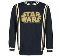 Star Wars Schriftzug Homme Pull tricoté Multicolore 50% Coton, 50% Acrylique Regular/Coupe Standard