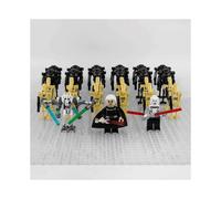 Star Wars Separatist Battle Droid Count Dooku General Grievous Ventress Minifigure Set with Weapons and Accessories
