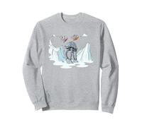 Star Wars Snowtroopers Snowboarding Over AT AT Walker Sweatshirt