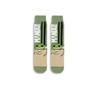 Star Wars SOCKSHOP Chaussettes Homme The Mandalorian - Coffret Cadeau 1 paire, douces et chaudes avec semelle antidérapante, motif Grogu, confortables Multi 39-45