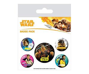 Star Wars Solo étage Lot de badges, Multicolore, 10 x 12.5 cm
