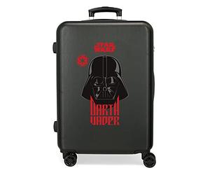 Star wars Squad Darh Vader valise moyenne Noir 46x65x23 cms Rigide ABS Serrure à combinaison latérale 56L 3 kgs 4 Roues doubles
