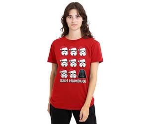 Star Wars Star Wars Empire Bah Humbug T-Shirt pour Femme Rouge, Rouge, M