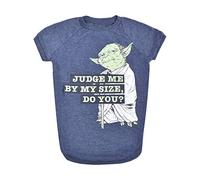 Star Wars Star Wars for Pets T-Shirt pour Chien « Judge Me by My Size Do You ? » | T-Shirt pour Chien | Taille S | Vêtements et vêtements pour Chien Doux, Mignons et Confortables