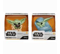 Star Wars Star Wars The Mandalorian - Pack De 2 Figurines Baby Bounties The Child Bébé Yoda De 5,5 Cm - Mangeant Un Crapaud Et Utilisant La Force