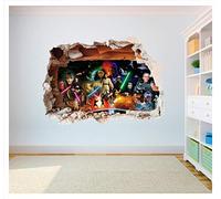 Star Wars Sticker mural en vinyle pour chambre d'enfant 1200 x 855 mm