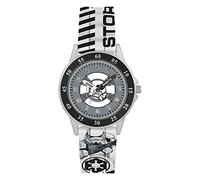 Star Wars STM5016 Montre à Quartz analogique pour garçon avec Bracelet en Silicone, Blanc, Décontracté