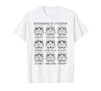 Star Wars Stormtrooper Facial Expressions T-Shirt