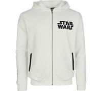 Star Wars Stormtrooper Homme Sweat-Shirt zippé à Capuche Blanc L