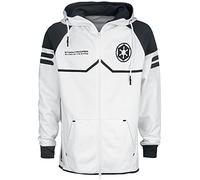 Star Wars Stormtrooper Homme Sweat-Shirt zippé à Capuche Blanc S