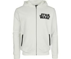 Star Wars Stormtrooper Homme Sweat-Shirt zippé à Capuche Blanc XL