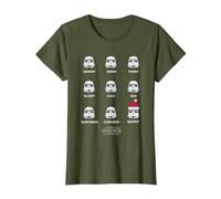 Star Wars Stormtrooper Mood Noël T-Shirt, Femme, Olive, L