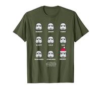 Star Wars Stormtrooper Mood Noël T-Shirt, Homme, Olive, L