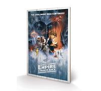 Star Wars SW11221P The Empire Strikes Back (One Sheet) Impression sur Bois, Dense, Multicolore, 40 x 59 cm