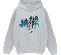 Star Wars - Sweat à capuche "Boba Fett Modern" pour garçon BI11839 (128) (Gris)