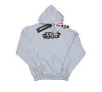 Sweat à capuche coton star wars the last jedi gris chiné 7/8A