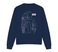 Star Wars - Sweat motif R2-D2 motif/style contour - Adulte (TV28915)