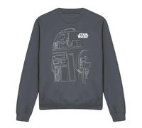 Star Wars - Sweat motif R2-D2 motif/style contour - Adulte (TV28915)