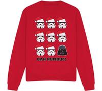 Star Wars - Sweat-shirt "Bah Humbug" pour homme/femme unie TV3567 (XL) (Rouge)