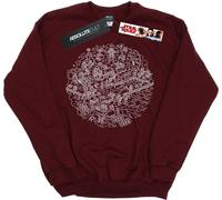 Star Wars - Sweat-shirt "Death Star" pour fille BI35385 (152-158) (Bourgogne)