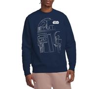 Star Wars Sweat-Shirt Unisexe R2d2 Outline, Bleu Marine, S