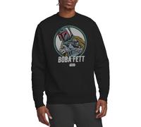 Star Wars Sweat-Shirt Unisexe rétro Boba Unisexe, Noir, S