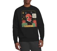 Star Wars Sweat-Shirt Unisexe Star Wars rétro de Noël Amiral Ackbar Wrap Trap Unisexe Noir, Noir, XXL