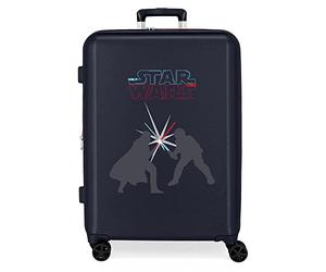 Star wars Swords Valise Moyenne Bleu 48x70x26 cms ABS Rigide Serrure TSA Intégrée 81L 3.98 kgs 4 Doubles roues