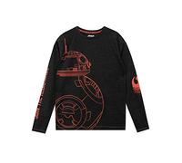 Star Wars - T-Shirt à Manches Longues Garçon ,7-8 ans,Noir