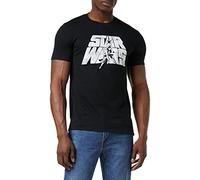 Star Wars Retro Logo T-Shirt, Noir (Black Blk), Medium Homme