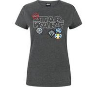 Star Wars - T-shirt badges - Femme (XL) (Noir) - UTNS4261 Noir G