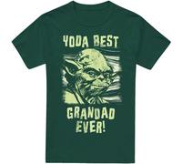 Star Wars - T-shirt "Best Grandad" pour homme TV5186 (S) (Vert sapin)