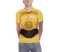 Star Wars - T-Shirt # Xxl Unisex Yellow # C-3po Chest