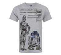Star Wars - T-shirt C3PO et R2D2 - Homme (NS4139)