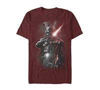 Star Wars T-Shirt Dark Vador Dark Lord pour Jeune Homme, Rouge Cardinal, Large