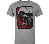 Star Wars - T-shirt Dark Vador 'Darth' - Homme (M) (Gris) - UTNS4765 Gris G