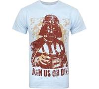 Star Wars - T-shirt Dark Vador 'Join Us Or Die!' - Homme (M) (Bleu pâle) - UTNS4758 Bleu Pâle G