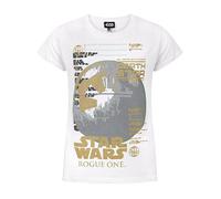 Star Wars T-Shirt de Rogue Un Metallic Mort Star Girl 13-14 Ans